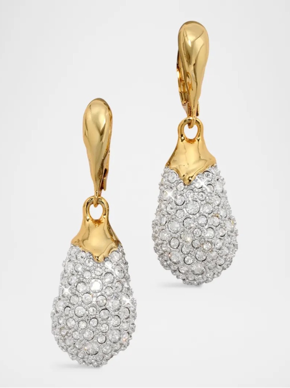 ALEXIS BITTAR • Solanales Crystal Pavé Teardrop Leverback Earrings